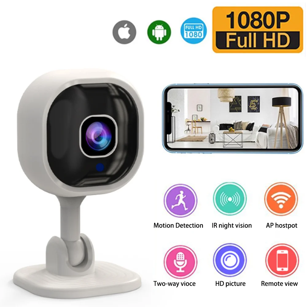 A3 1080P WiFi two-way intercom remote monitoring night vision 360 ° swing head home intelligent surveillance IP camera