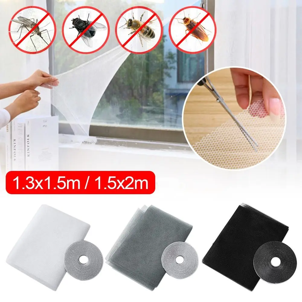 Description Picture 2 of itemAnti Fly Mosquito Net Window Screen Mesh Adhesive Mosquito Insect Flying Bug Net Curtains for Kitchen Windows Home Protector