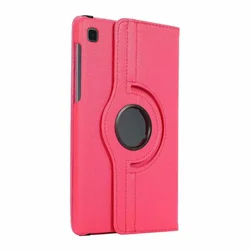 Versatile PU Leather Rotating Stand Case with Auto Sleep/Wake for A7 Lite 8.7 inch (Rose red)