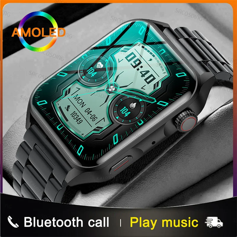 

2023 New NFC Smartwatch Men AMOLED HD Screen Always Display The Time Bluetooth Call IP68 Waterproof Smart Watch Women For Xiaomi