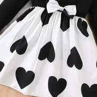 Robe de printemps pour petites filles, tenue de soirée en forme de cœur, à la mode, de Style coréen, vêtements pour enfants de 2 à 6 ans, robe de princesse de vacances 6