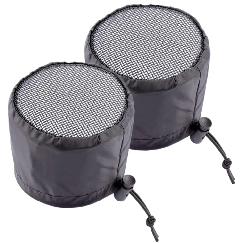 Grow Tents Duct Filter Vent Cover With Elastic Band Fixed Buckle Greenhouse Insect Proof Ventilation Covers 2Pcs For Plants Grow Tent Vent Cover