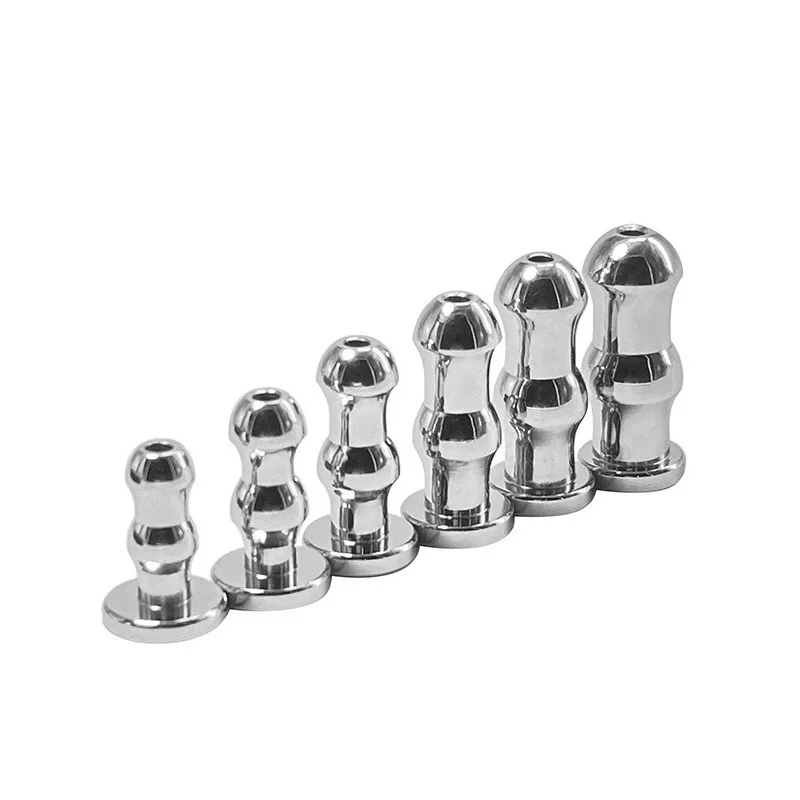 Stainless Steel Hollow Urethral Plug Small Short Urethral Dilator Stimulator Sex Toys for Man