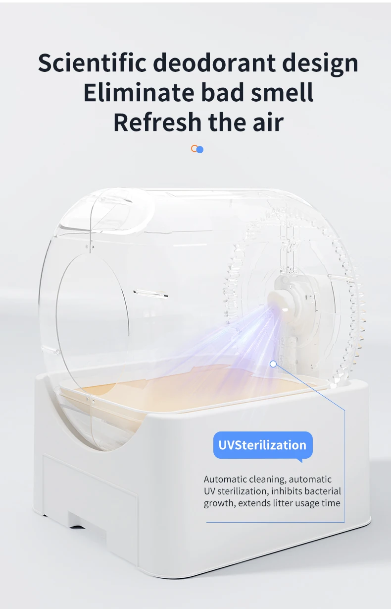 Automatic Self-cleaning Cat Litter Box With Wifi And App Control_voghion.com