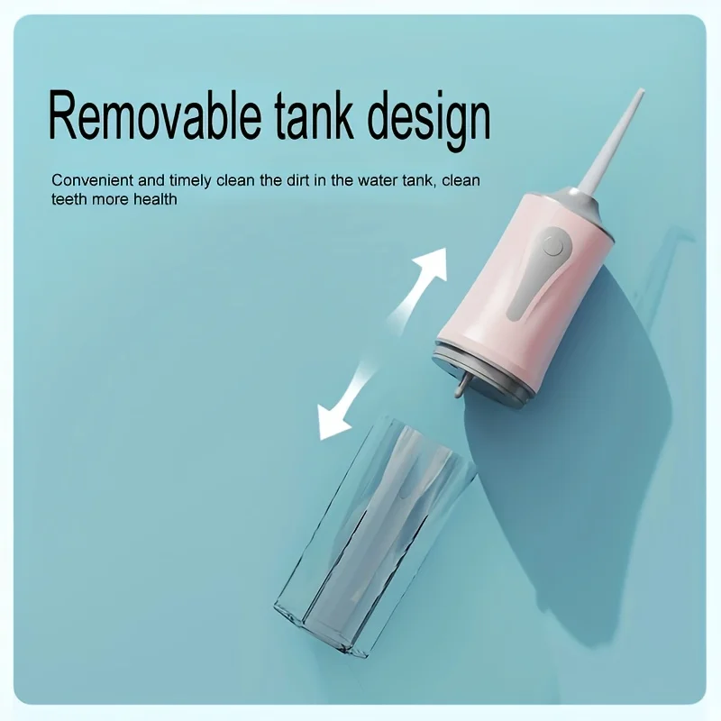 Cordless Faucet With Three Modes And 4 Nozzles-Portable Rechargeable Irrigator For Daily Dental Care, Ideal Gift For Men And
