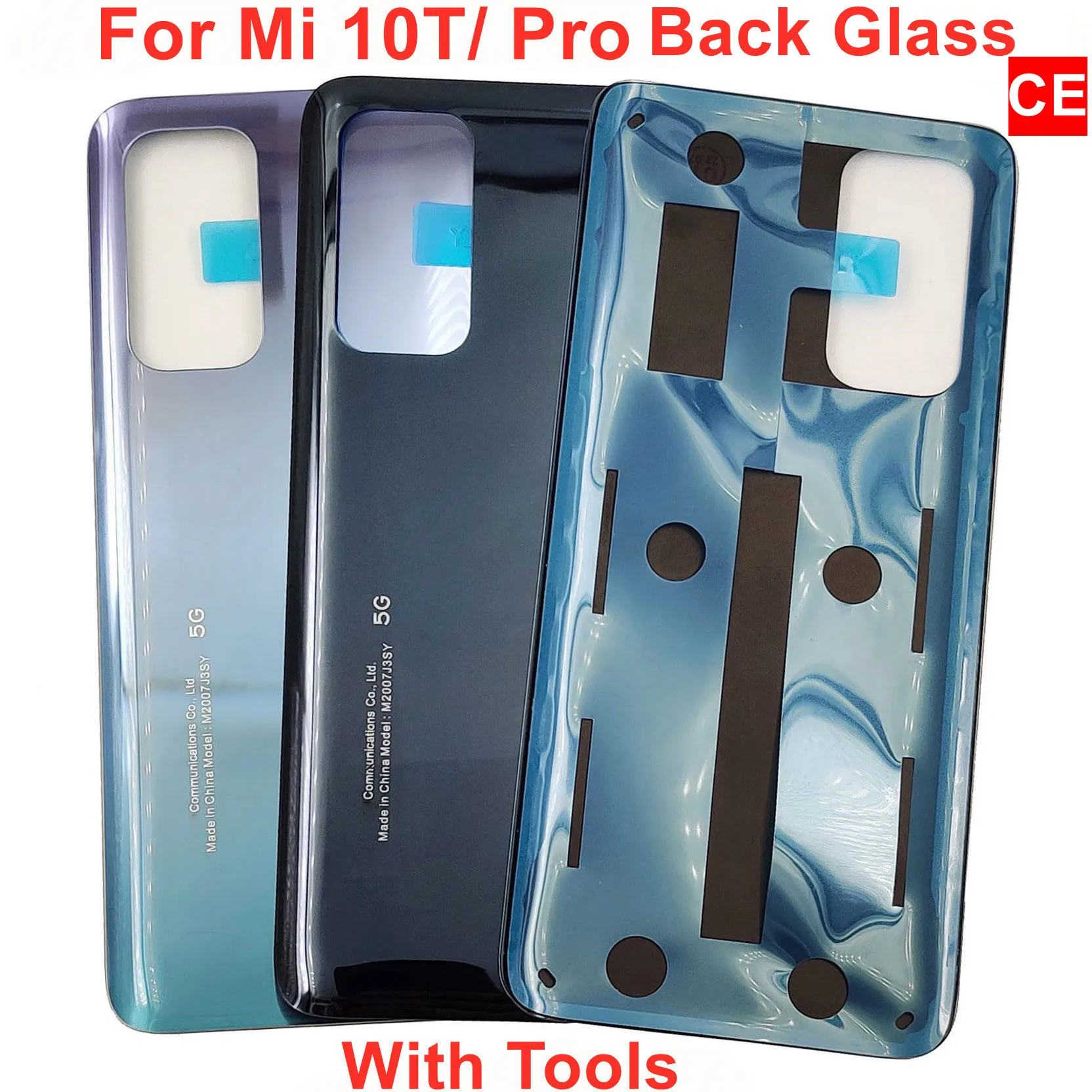 A+++ Glass For Xiaomi Mi 10T 10T Pro 5G Battery Cover Hard Back