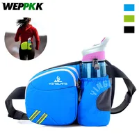 1Pcs Waist Bag with Water Bottle Holder,Hip Bum Bag Zipper Pocket for Men Women Running Cycling Traveling Walking 1