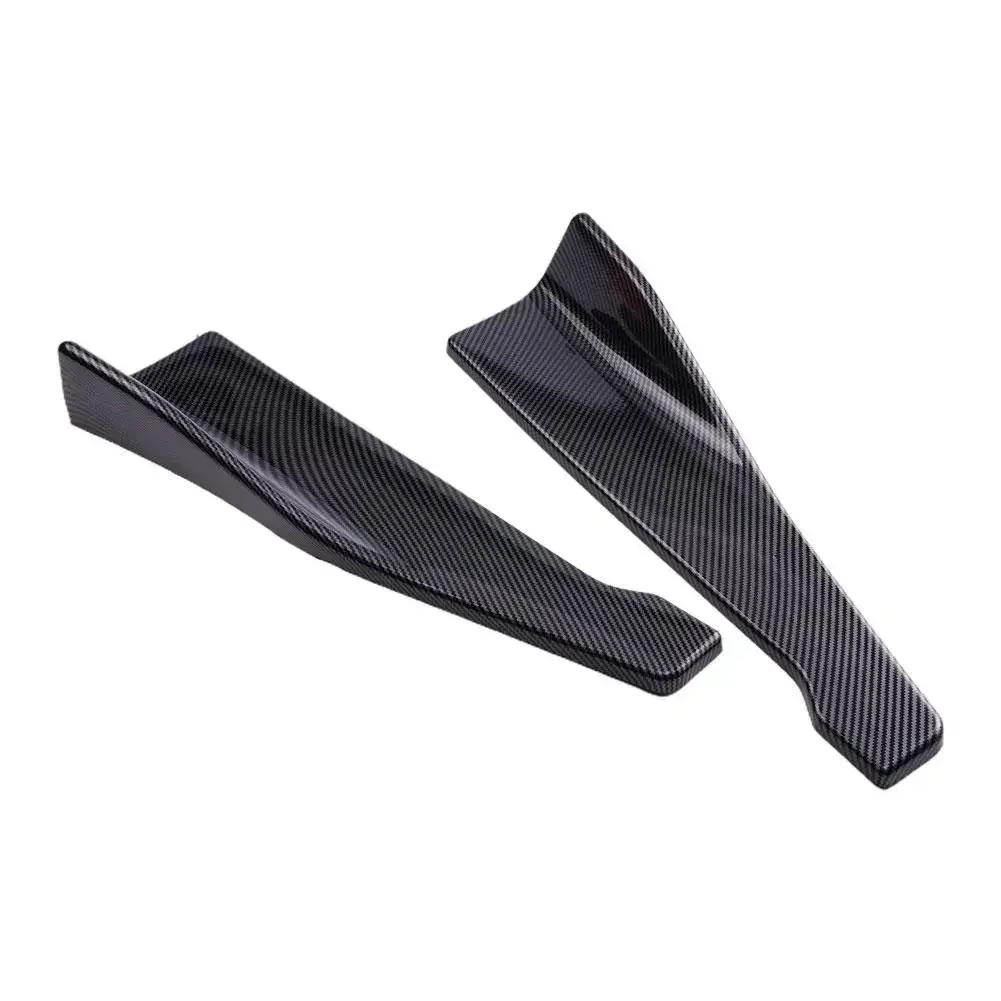 2PC 48cm Side Skirt & Rear Bumper Lip Splitter Winglet Aprons For BMW For Benz For AUDI For HONDA For TOYOTA For NISSAN