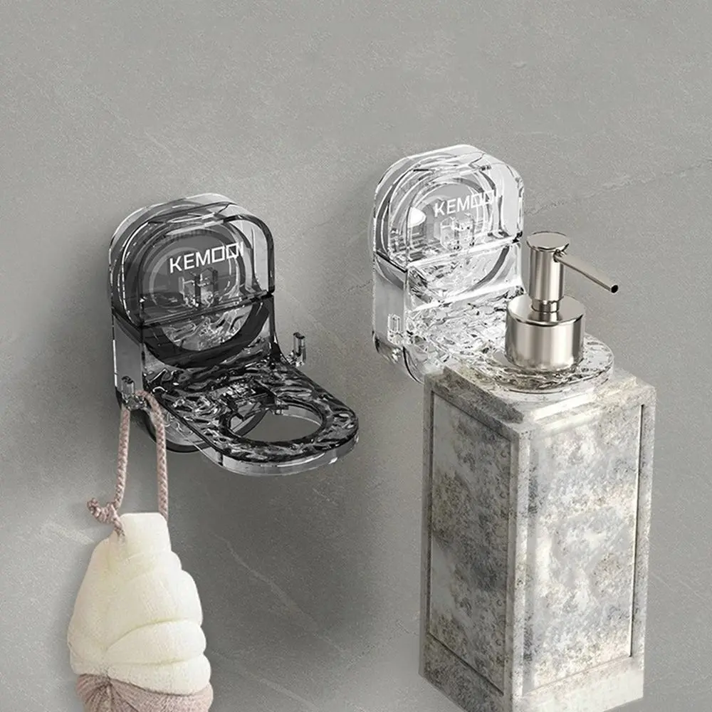 Plastic Suction Cup Shower Gel Bottle Rack Wall Mounted Punch-free Soap Dispenser Holders Adjustable Shampoo Hanger Hooks