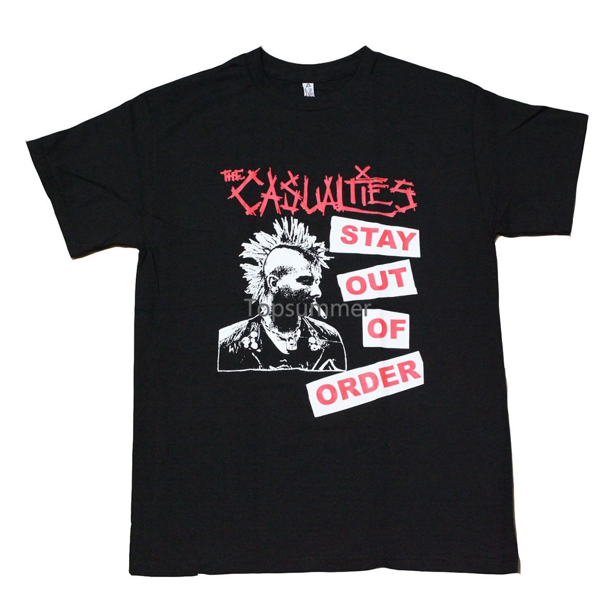 

The Casualties Punk Rock Band Men'S T Shirt Black 2017 Fashion Short Sleeve 100% Cotton Print Mens Summer O Neck T Shirt