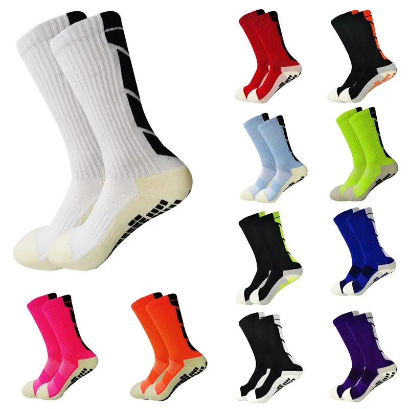Men's Football Soccer Socks Anti Slip Non Slip Grip Pads for Football