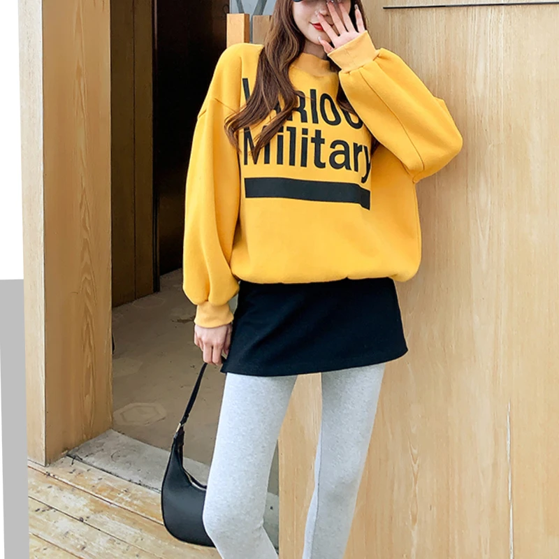 

High Quality Women's Black Mini Skirt Women's Clothing Fake Top Lower Sweep Underskirt Autumn Winter Korean Style Skirts ZM08