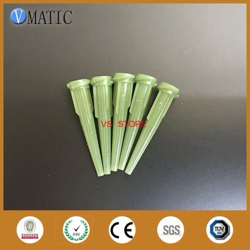 100Pcs Adhesive Dispensing Tip 14G TT Tapered Needle Nozzle,Plastic Tapered Glue Dispenser Needles