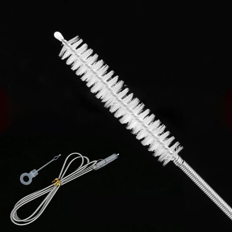 Refrigerator Drain Dredge Cleaning Set Long Flexible Refrigerator Scrub Brush Water Dredging Tool Water Tube Cleaning Coil Brush 2