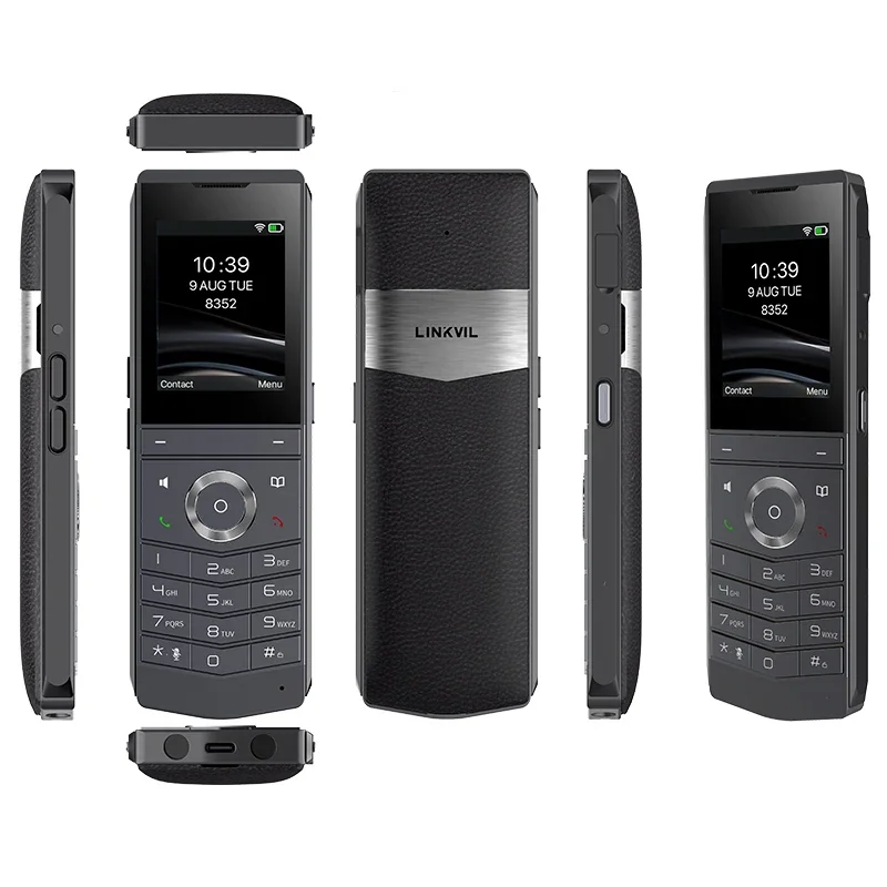 W611W Wireless Portable Wi-Fi Phone Wireless Voip Phone ColorLCD 2SIP Lines Wi-Fi 2.4GHz & 5GHz Wi-Fi6 BT5.0