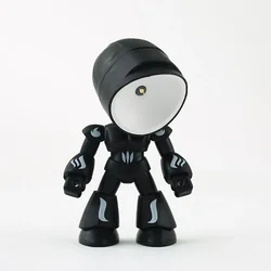 Cartoon Hero LED Night Light - Cute Desk Lamp & Bedroom Decor (Robot Black)