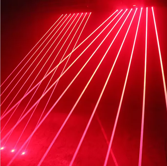 DMX 8 Eyes Moving Head Laser Light 500MW mobile head Beam Stage Light DMX Bar KTV Disco
