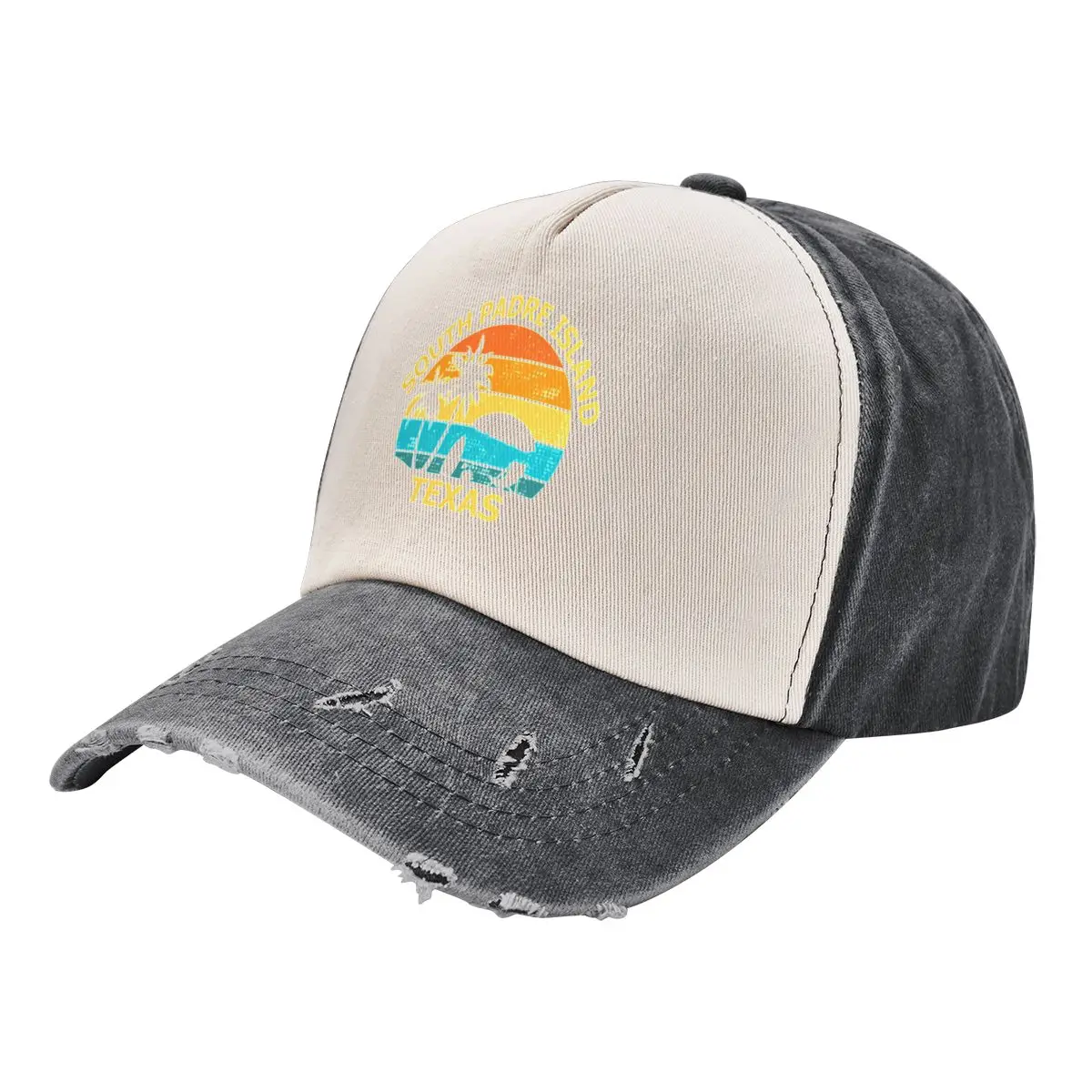 

South Padre Island Texas Beach Surfer Vacation Souvenir holiday Cowboy Hat Sun Cap funny hat Hat For Men Women's