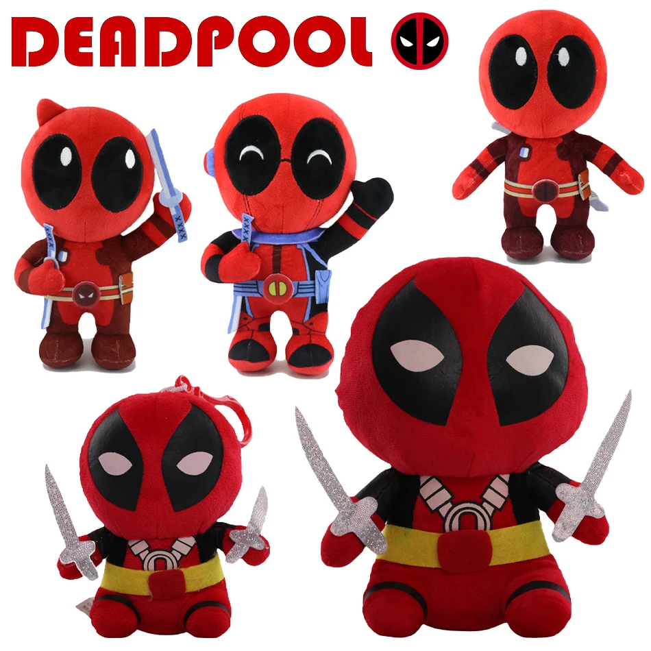 12-22cm New Marvel Deadpool Plush Stuffed Toys Cartoon
