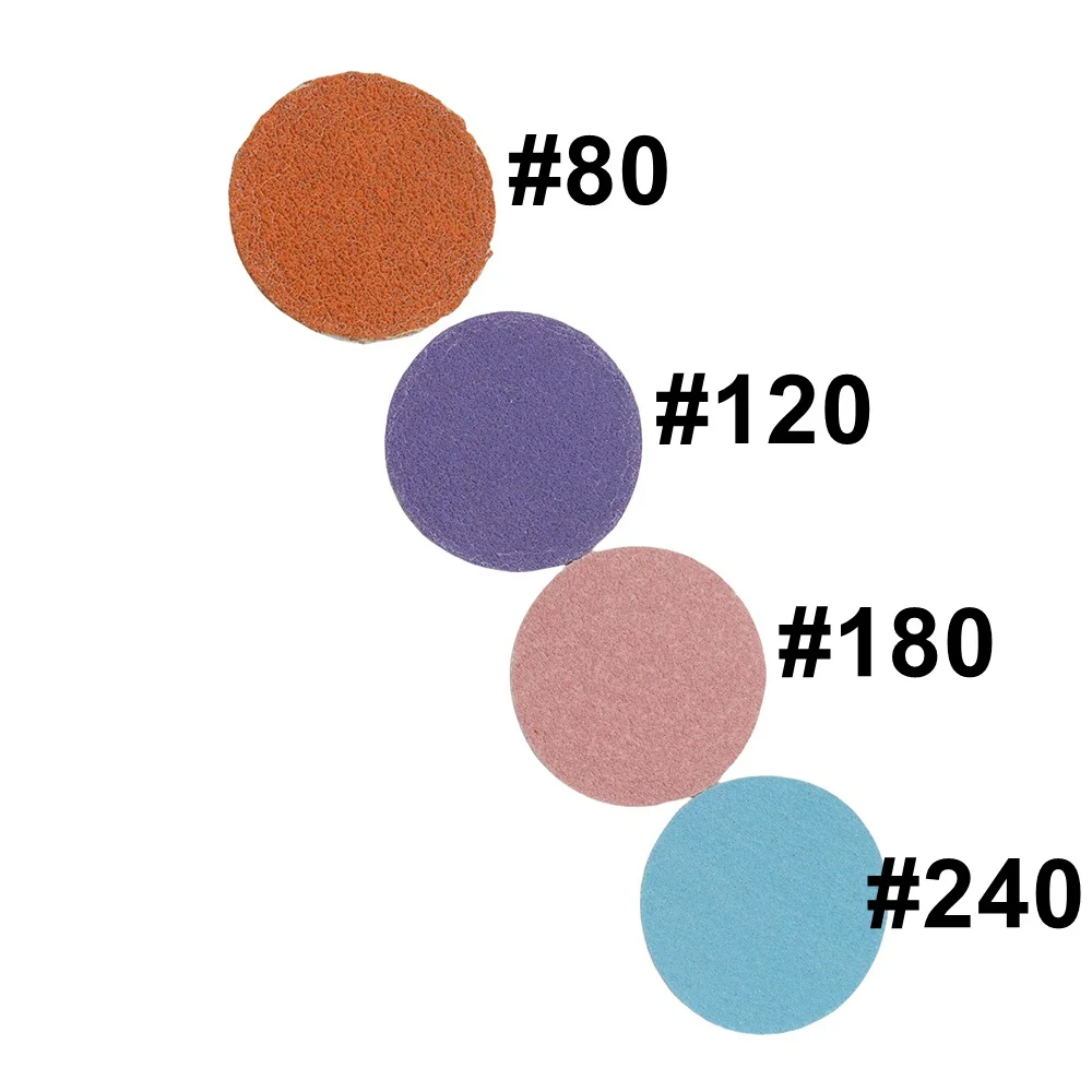 새로운 80개 샌딩 페이퍼 디스크와 금속 네일 드릴 비트 0.98인치 - 샌딩 디스크 네일 드릴 비트 페디큐어 및 매니큐어용 교체품