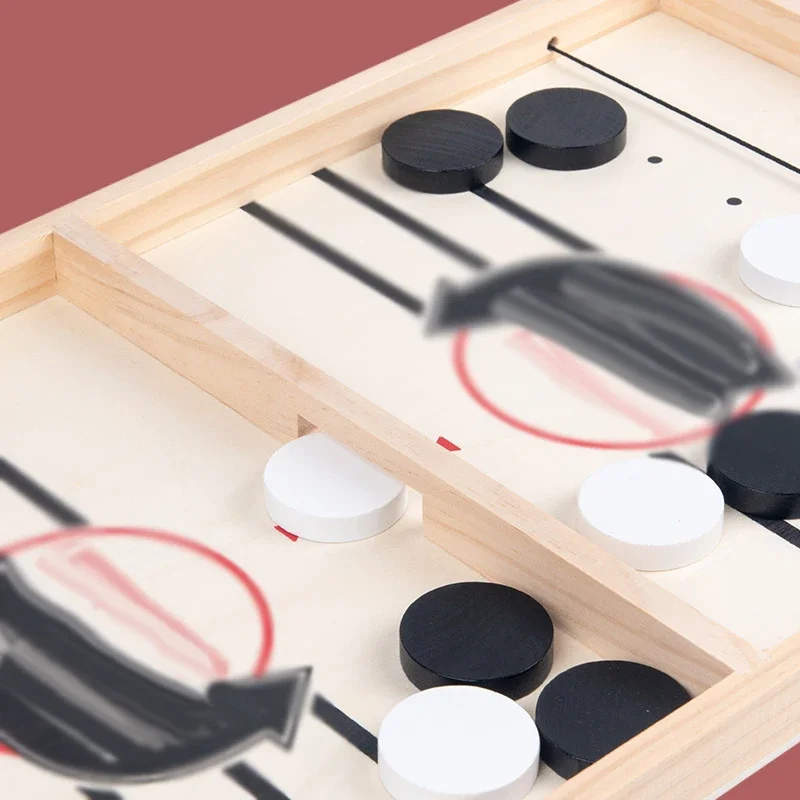 Table Hockey Game Toys Table Fast Sling Puck Super Winner Sling Battle Desktop Game Hockey Board Game Interactive Chess Toys 5