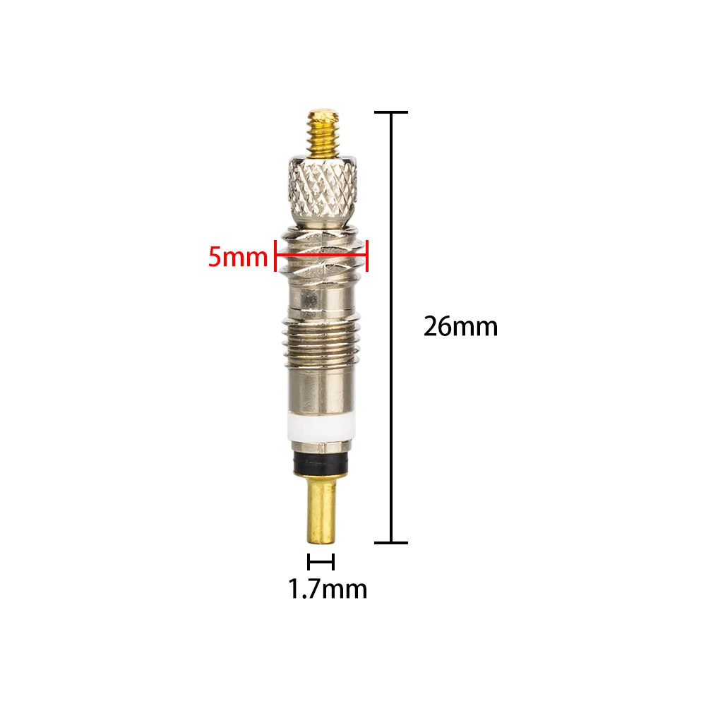 6pcs Presta Valve Core Brass FV Nozzle Replacement Bicycle Tyre Valve Core MTB Road Bike Tubeless Service Parts Alloy