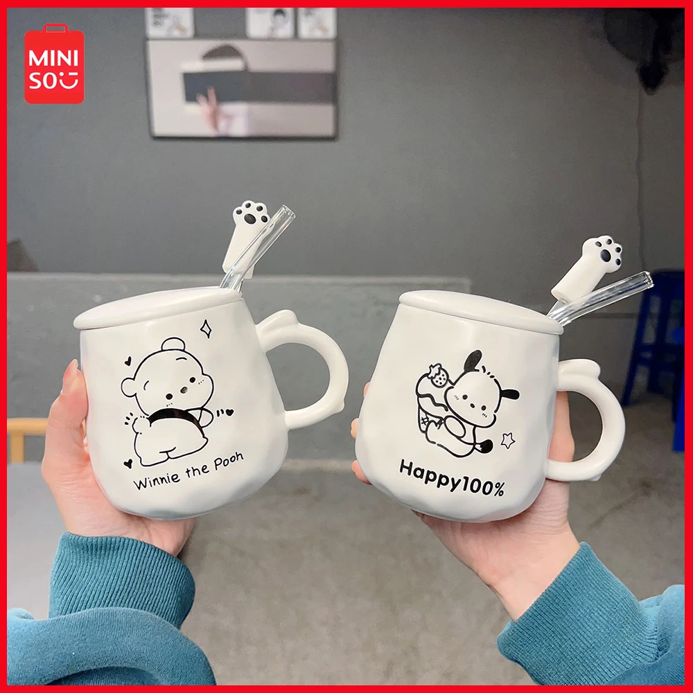 

2024 Miniso Sanrio Pochacco Cartoon Anime Korean Edition Cute Ceramic Cup for Boys and Girls Office Fashion Coffee Cup Home Mug
