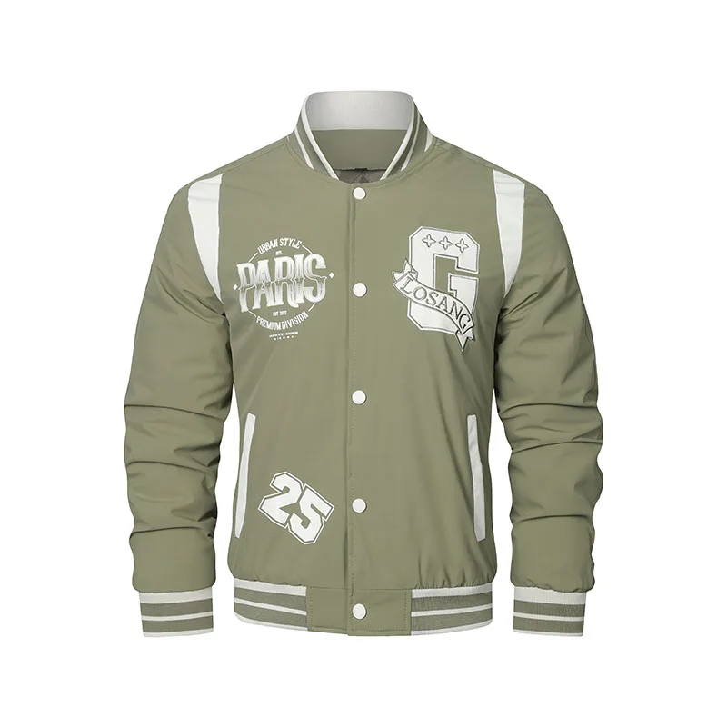 

Baseball Coat Men's Towel Embroidered Cotton Thickened Autumn/Winter Youth Jacket Boyfriend Style 017