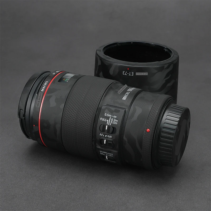 Camera Lens Sticker Coat Wrap Protective Film Body Protector Skin Cover Anti-Scratch for Canon EF 100mm F2.8 L IS USM Macro
