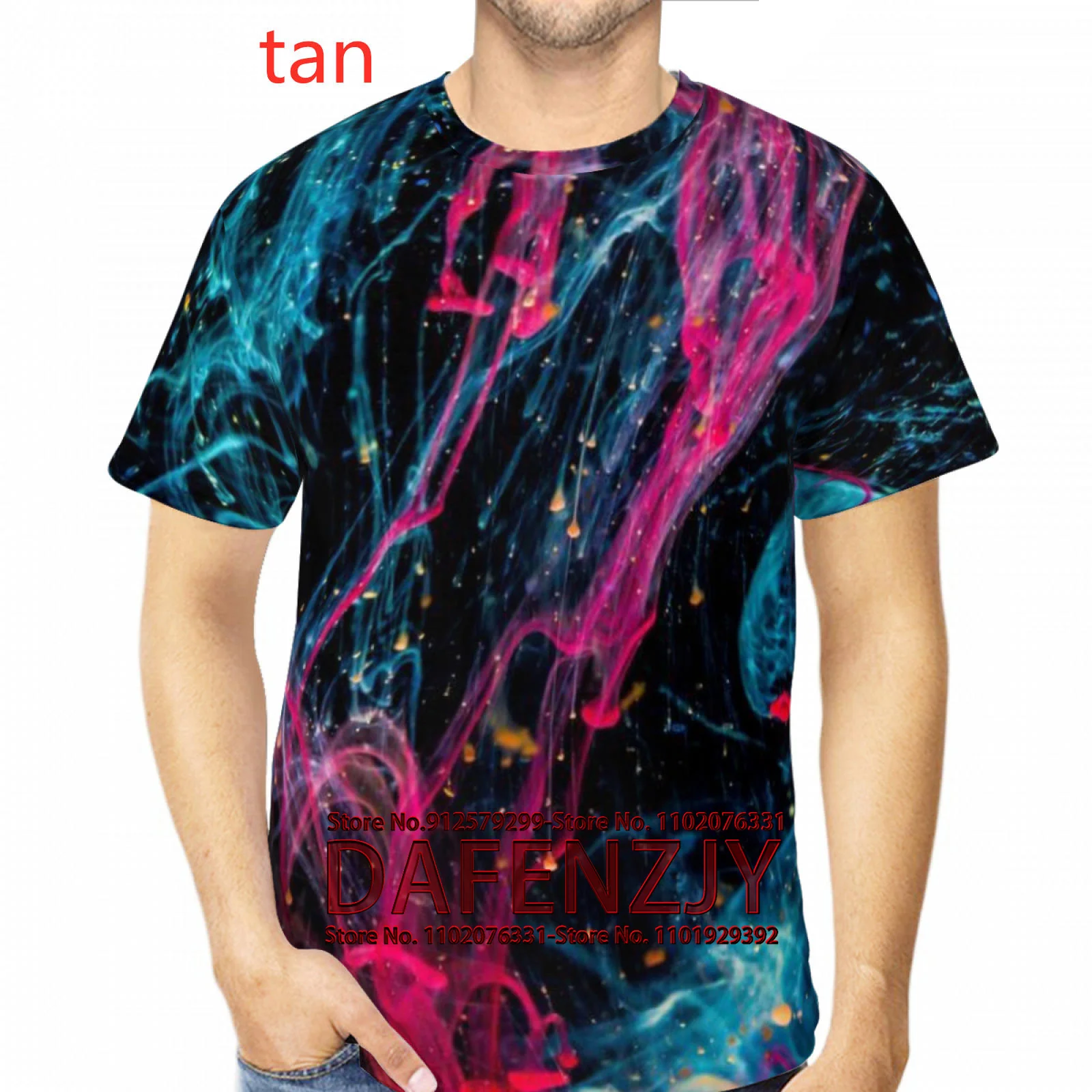 

Men's T Shirts Abstract 3D Printed T-Shirts Harajuku Summer Tee O Neck Vertigo Short Sleeve Tops