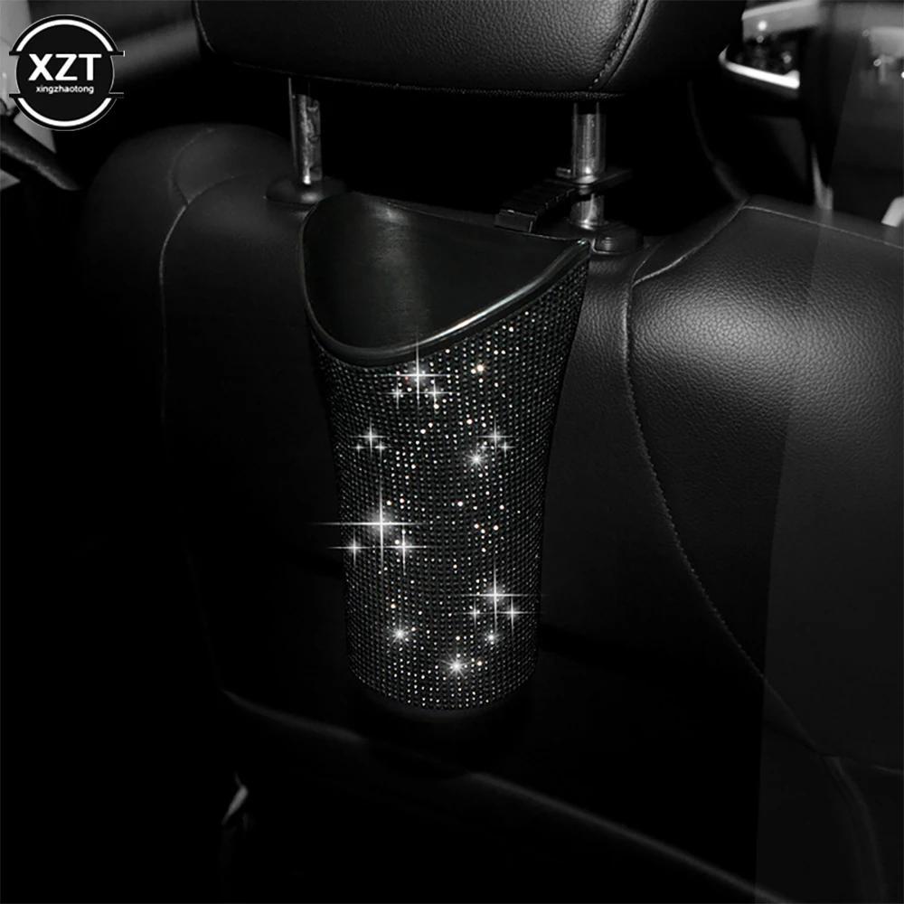 Car Umbrella Holder Storage Box Organizer Barrel Car Hanging Water Bottles Rack Bling Accessories for Woman umbrella holder car storage box