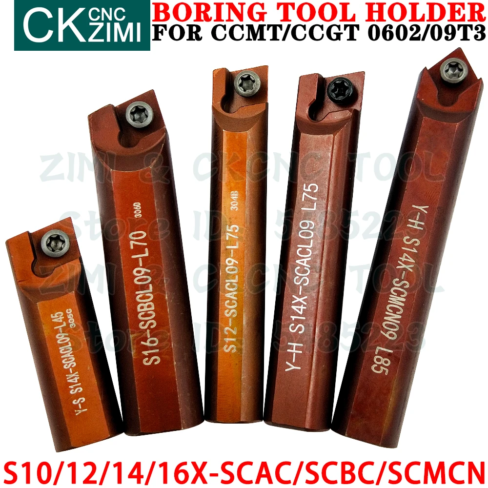 S10X S12 S14X S16X SCACL09 SCACR09 SCBCL06 SCBCR06 SCBCL09 SCBCR09 SCMCN06 SCMCN09 Boring Turning Tool Holder CNC CCMT Inserts