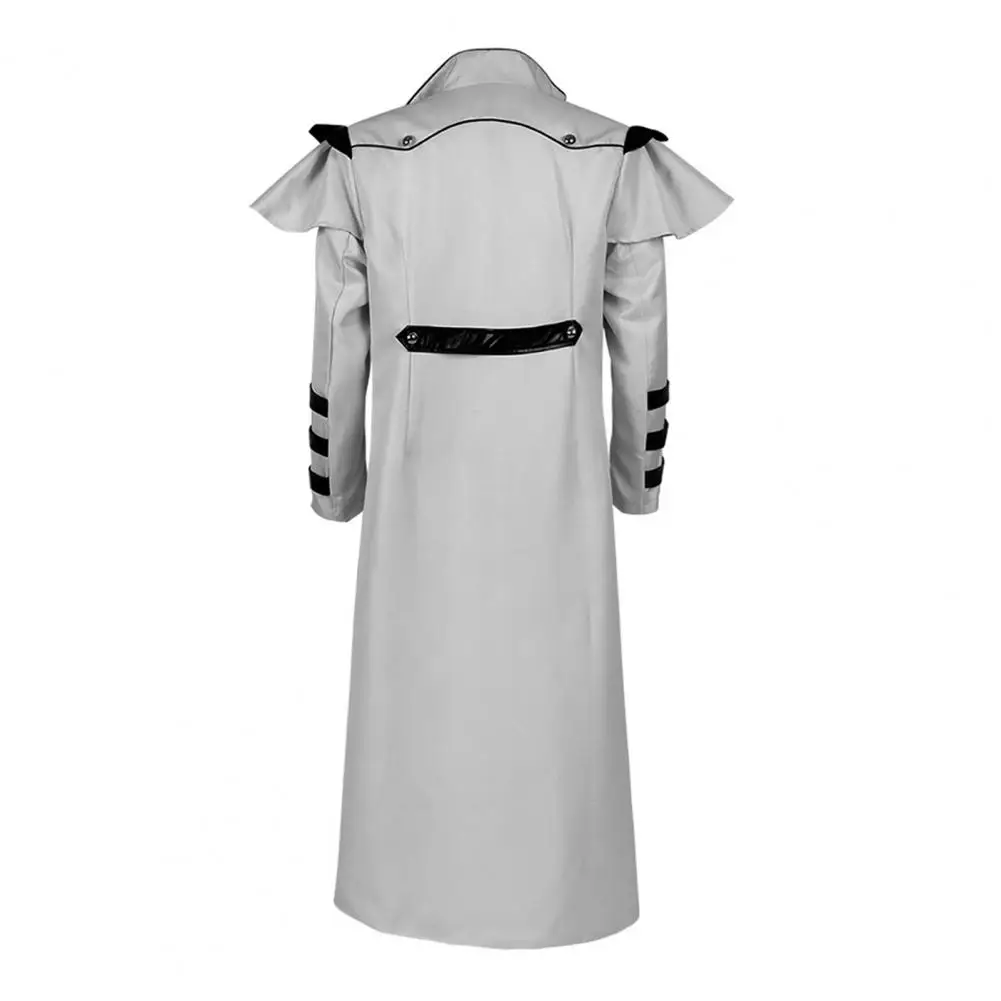 Men Medieval Coat Men Retro Palace Style Jacket Medieval Royal Gothic Steampunk Cosplay Men's Coat for Halloween Stage Show