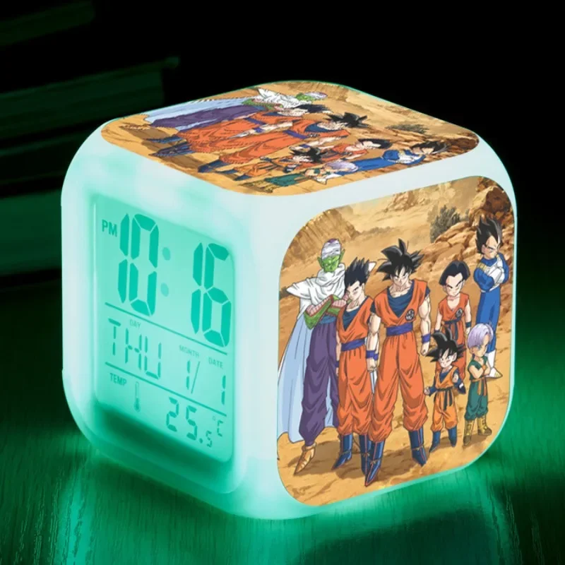 

Dragon Ball LED Colorful Alarm Clock Creative Digital Electronic Clock Children's Birthday Gift Creative Small Alarm Clock