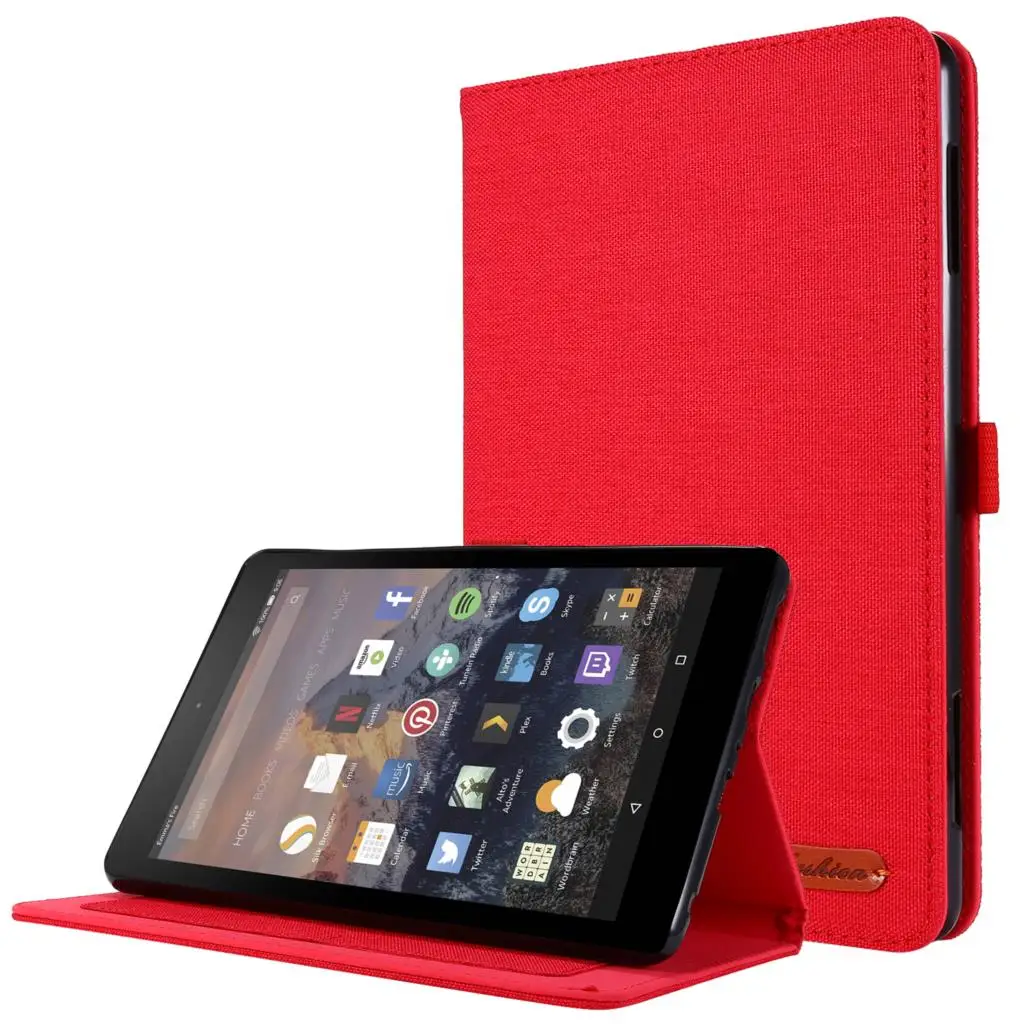 Premium Flip Stand Case with Card Pocket - Full Body Shockproof Silicone Cover