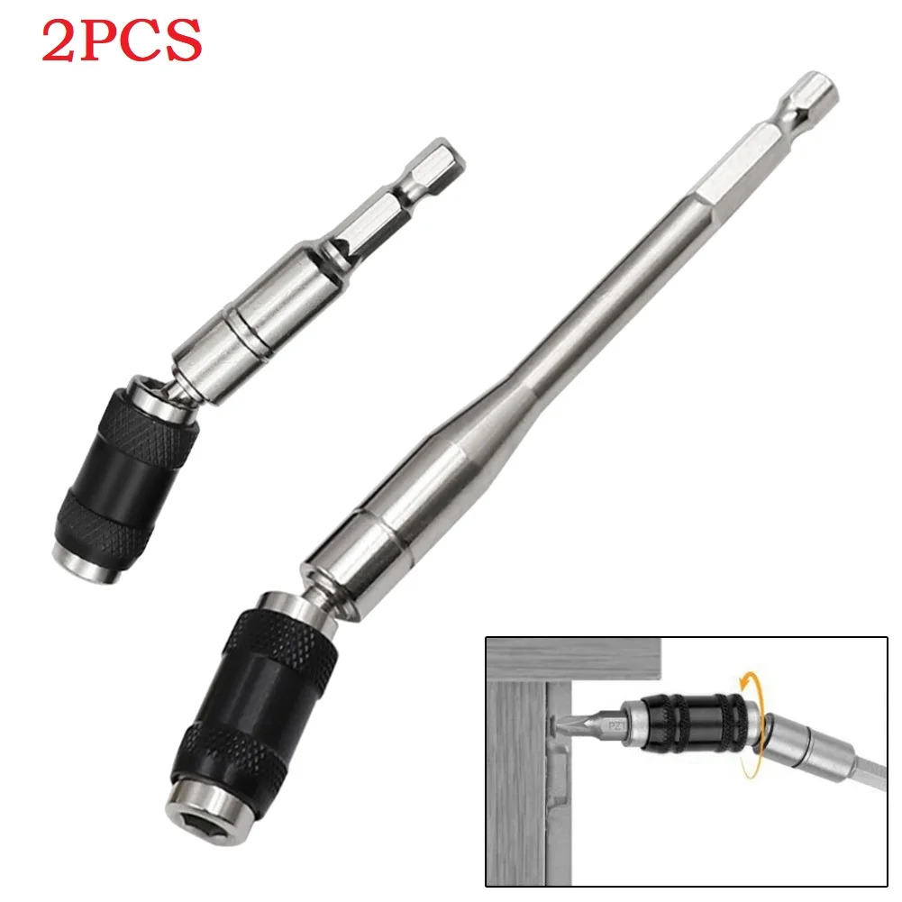 

1/4inch Hex Shank Magnetic Screwdriver Bit Tip Drill Bit Extension Rod Quick Change Locking Bits Holder Hand Tools