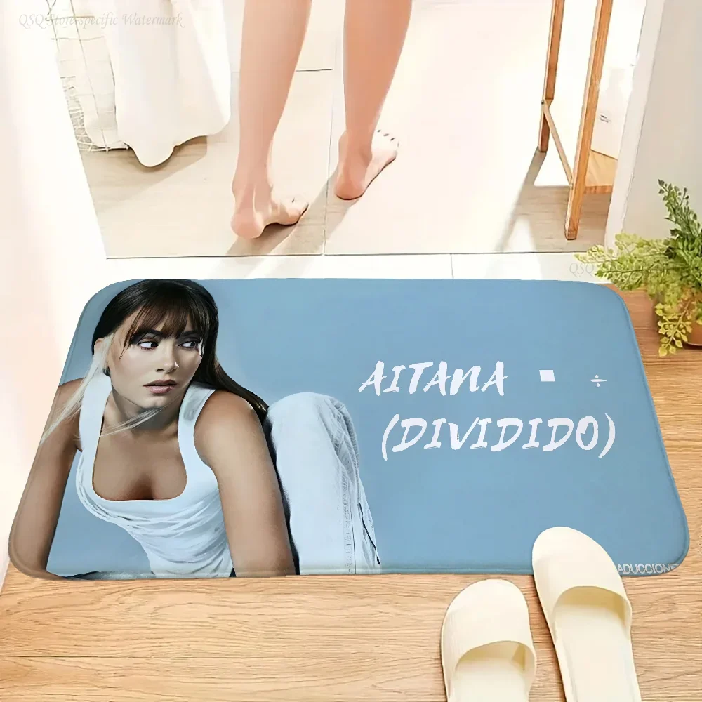 A-Aitana Singer Floor Mat Doormats Home Carpet Foot Bathroom Absorbent Anti-Slip Home Decor 2