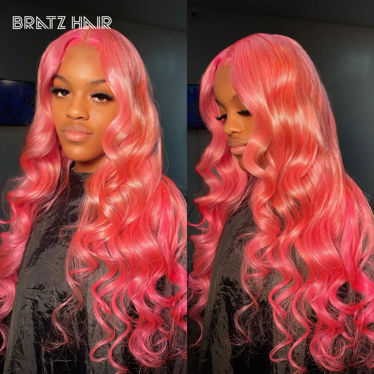 

Pink Lace Front Wigs Human Hair Body Wave Frontal Wig for Women 13x4 4x4 HD Transparent Preplucked 613 Colored Pink Wigs