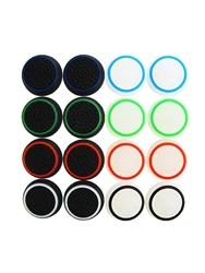 Dual-Color Silicone Thumbstick Grip Cap Cover (16pcs mix)