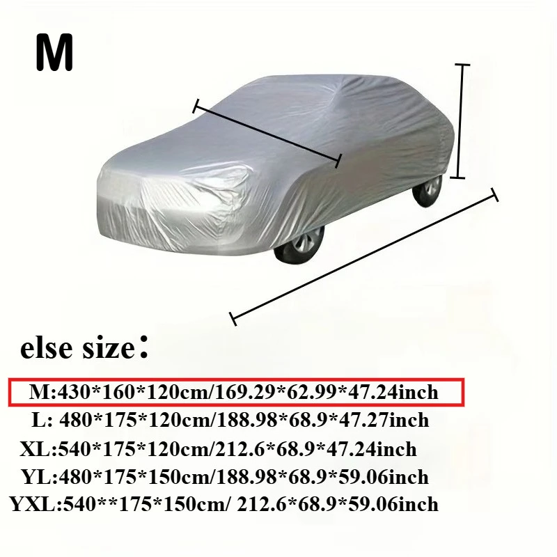 All-Season Universal Silver Car Protection Cover