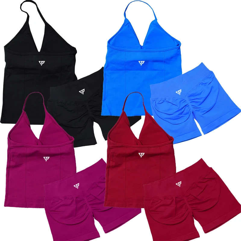 Seamless Gym Shorts Set 4