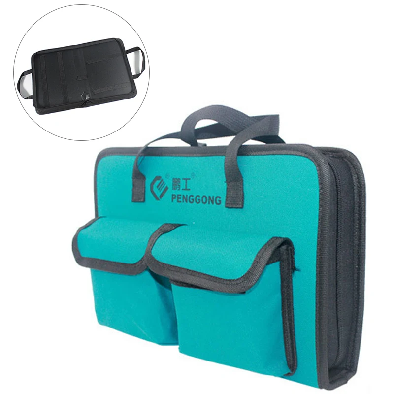 도구 손 가방 휴대용 전기 가방 다기능 수리 600D 옥스포드 천 대형 두꺼운 도구 가방 방수 도구 주최자