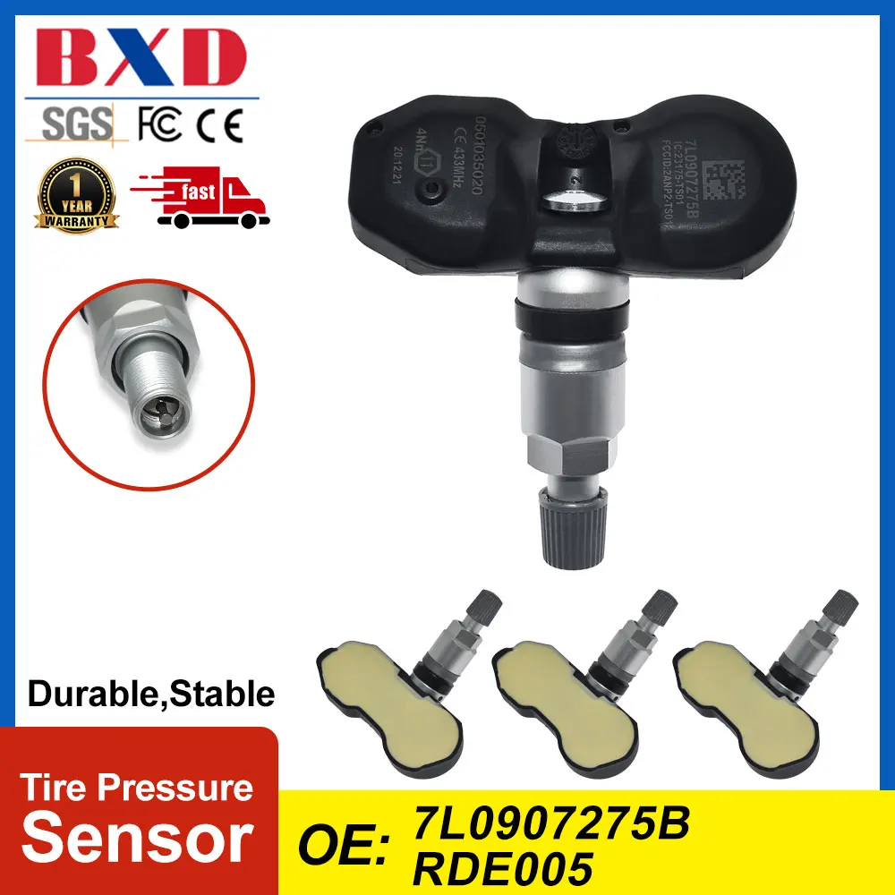 

1/4 шт. TPMS датчик давления в шинах 7L0907275B RDE005 для Volkswagen Touareg 2002-2006 433 МГц