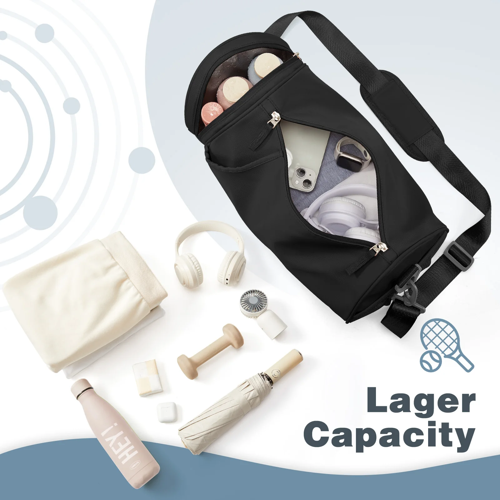 Waterproof Gym Bags Taekwondo Swimming Fitness Bag Large Capacity Portable Travel Bag Yoga bag，Mens Bags，Sports Bag，Gym Backpack