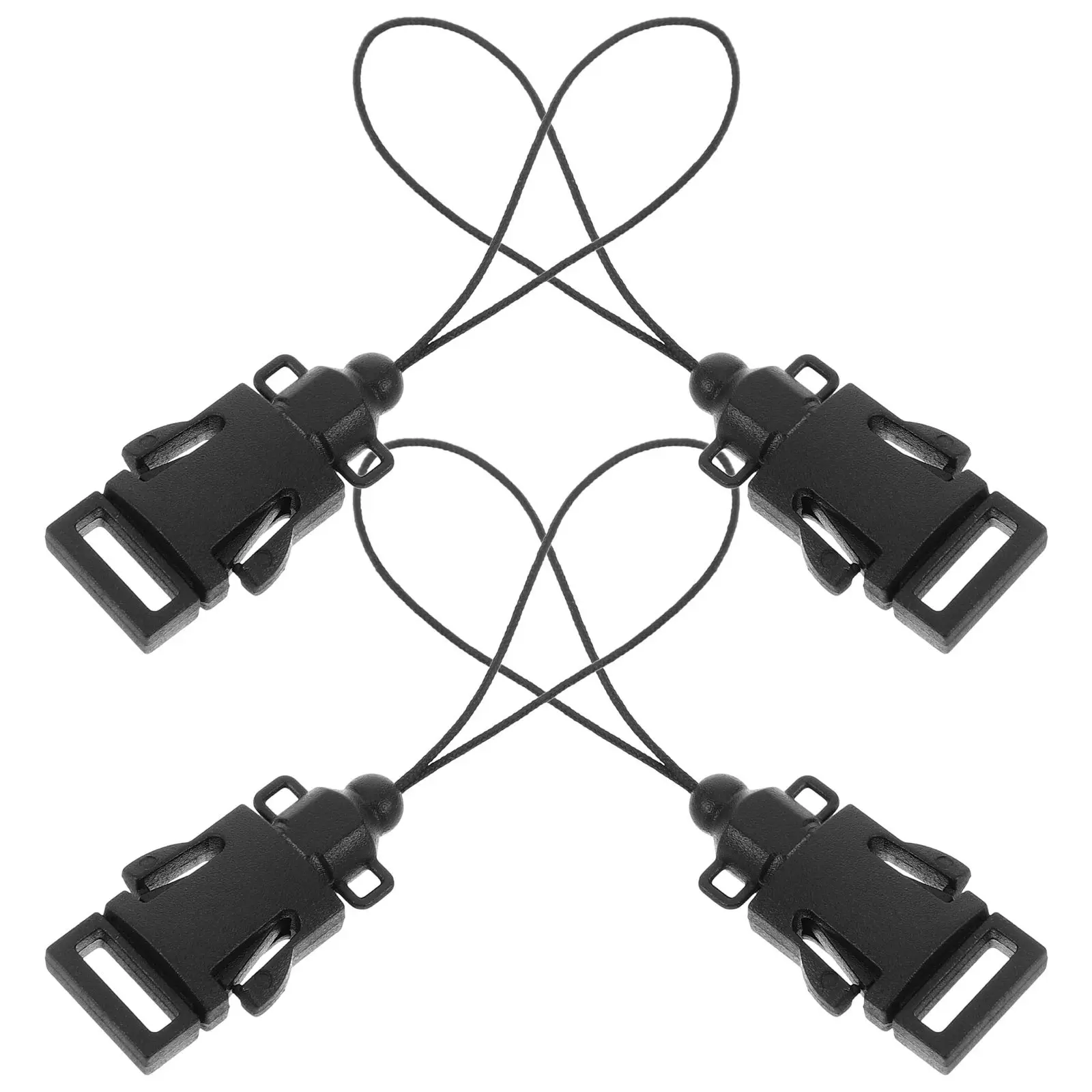4Pcs 카메라 스트랩 클립 퀵 릴리스 버클 커넥터 짧은 Dslr 미러리스 카메라 루프 스트랩 어댑터 블랙 버클