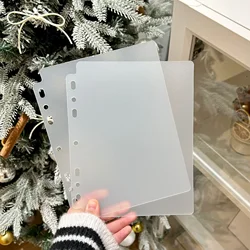 Transparent A5 File Holder Notebook - DIY Loose Leaf PVC Storage Binder Folder - A5 (2pcs)