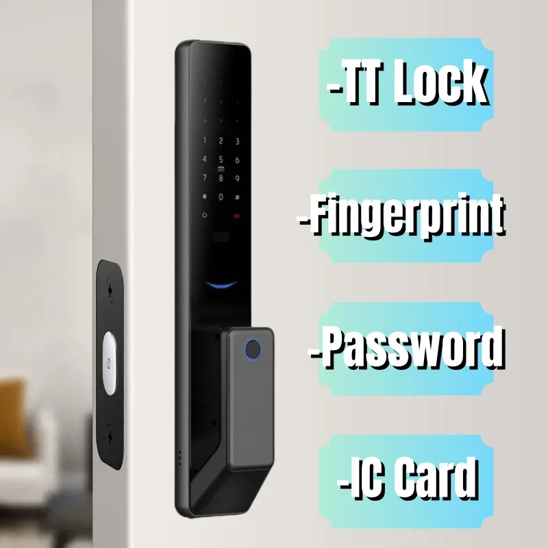 

Fully Automatic TTLOCK Electronic Smart Lock Fingerprint Password IC Card Anti-theft Door Electronic Lock Fingerprint Lock