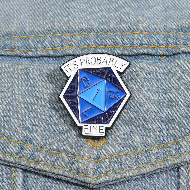Cartoon Game Brooch Shield Dice Airwave Treasure Chest Sword Dagger Transform Machine Console Adventure Badge Punk Pins Jewelry