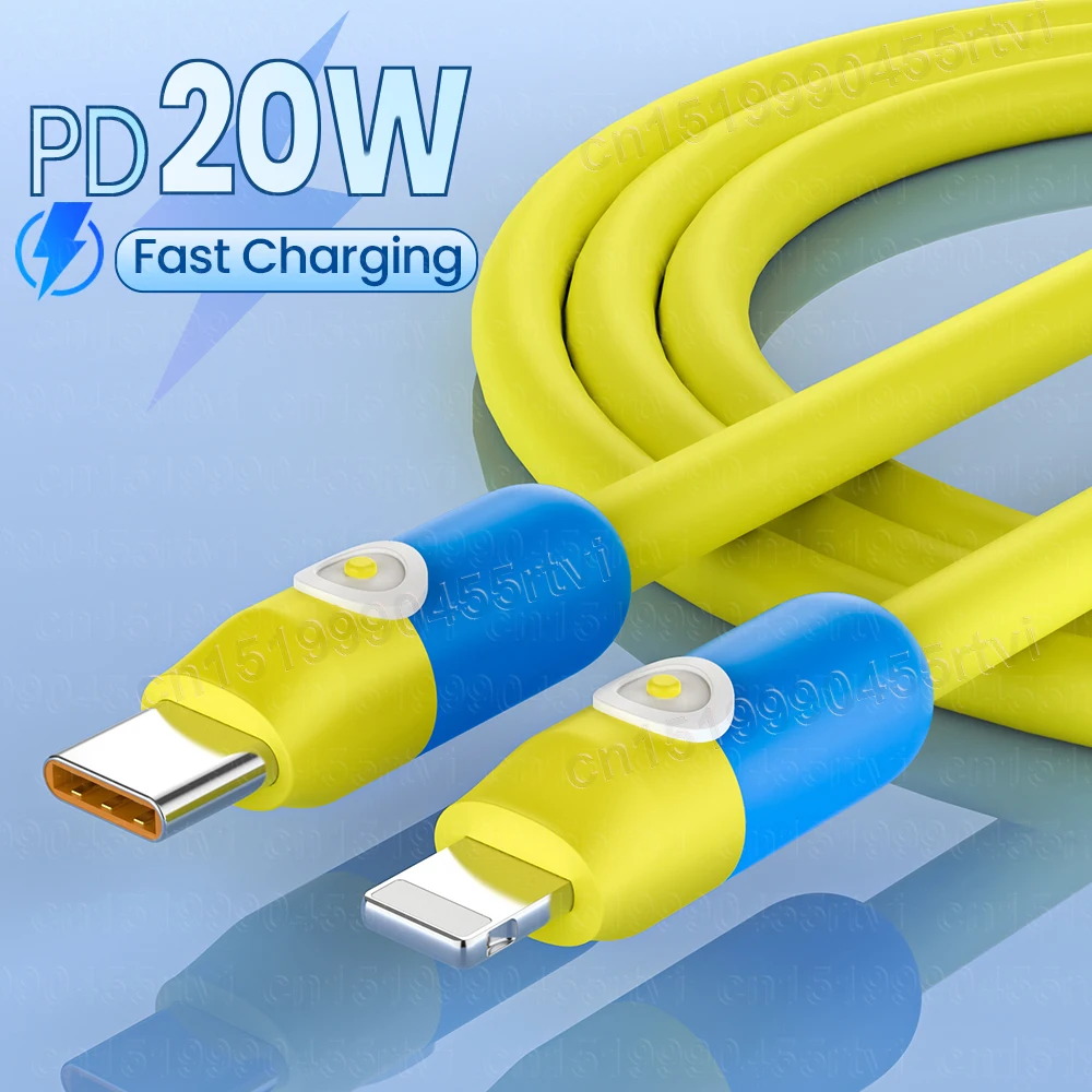 PD 20W Type C To 8Pin USB C Cable For iPhone 14 13 12 11 Pro jpg