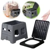 Portable Camping Toilet with Lid Travel Portable Potty Multifunctional Foldable Outdoor Camp Toilet for Emergencies 1